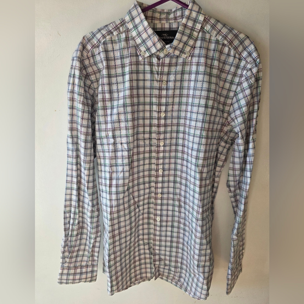 Rodd & Gunn Sports Fit Button-Down Shirt – Plaid, Woven in Italy (M) Worn Once